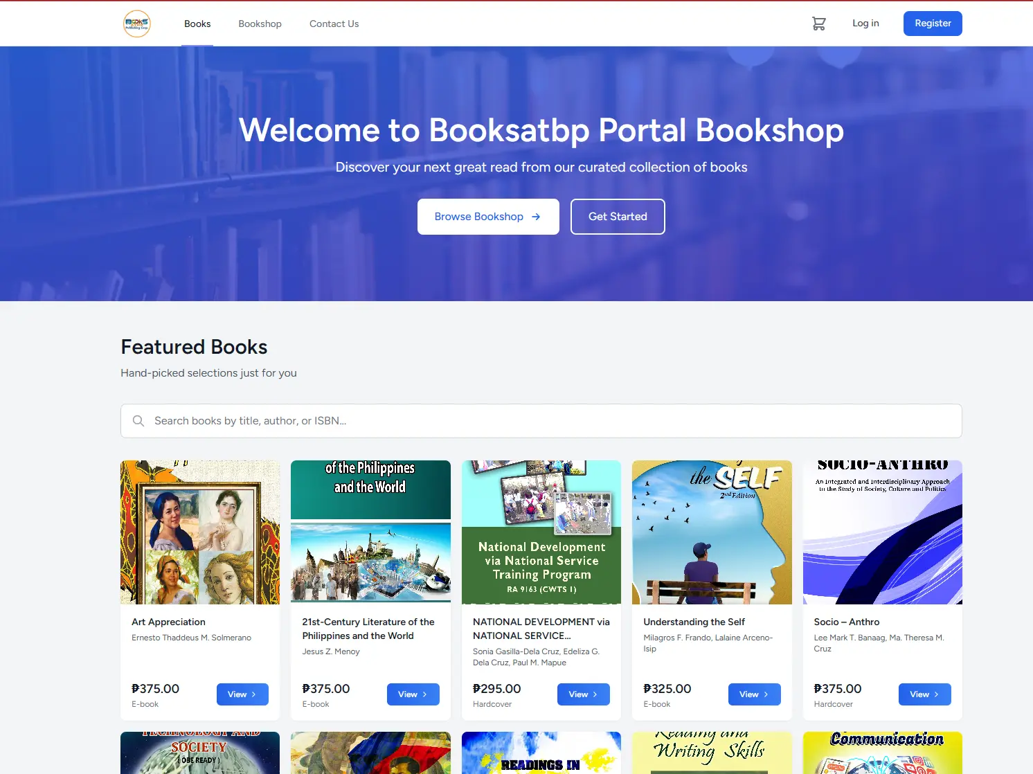 Books Atbp. Publishing website screenshot
