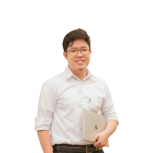 RJ Patinio - Web developer holding a laptop