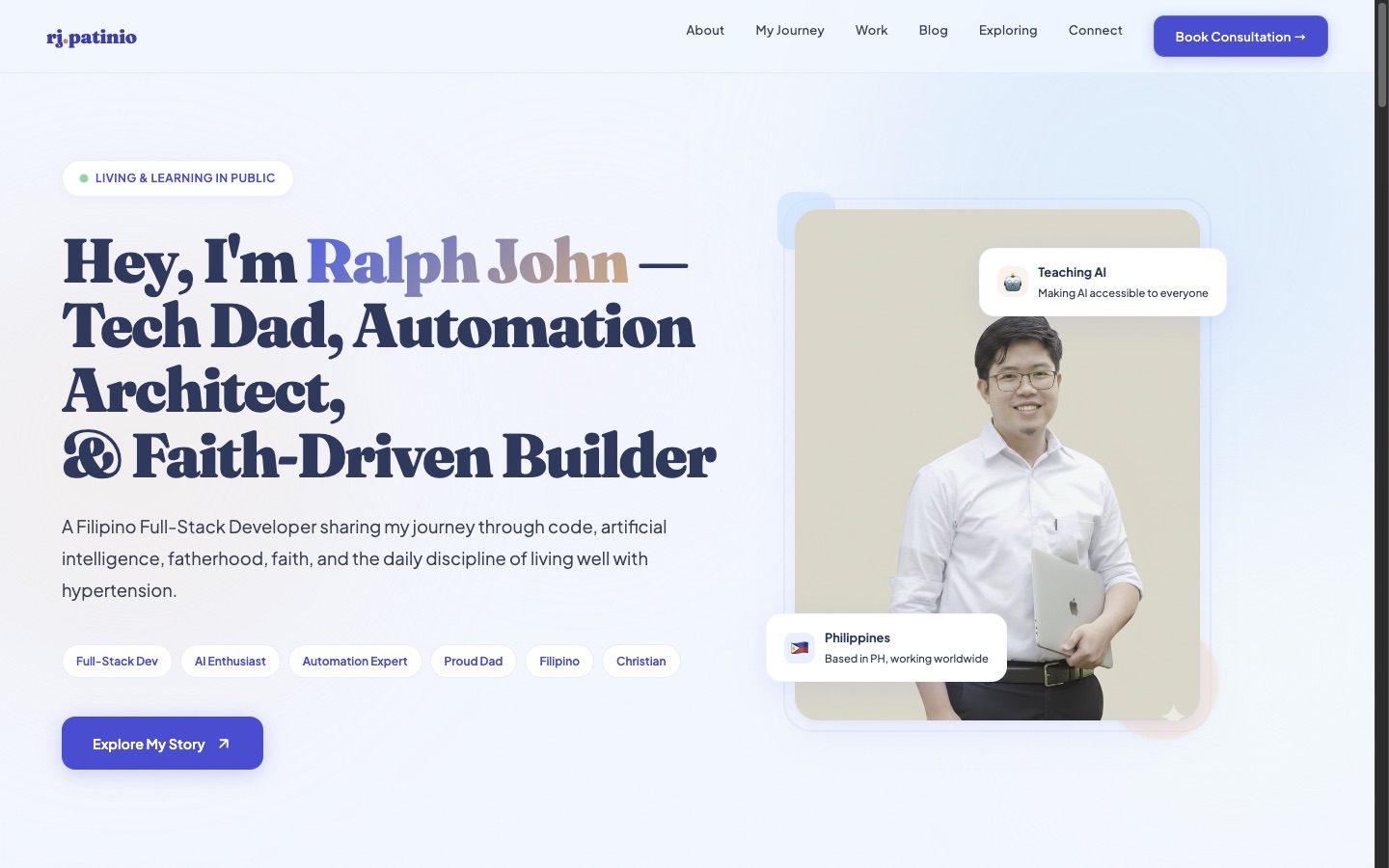 RJ Patinio Homepage